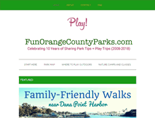 Tablet Screenshot of funorangecountyparks.com